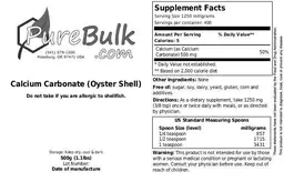 Calcium Carbonate (Oyster Shell)