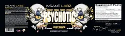 Label for Psychotic Gold Fruit Punch