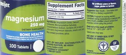 Label for Magnesium 250 mg