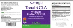 Label for Tonalin CLA 1,200 mg