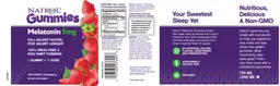 Label for Melatonin 5 mg Strawberry