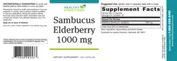 Label for Sambucus Elderberry 1000 mg