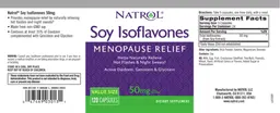 Label for Soy Isoflavones 50 mg