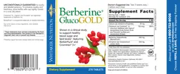 Label for Berberine+ GlucoGold