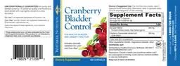 Label for Cranberry Bladder Control