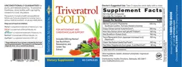 Label for Triveratrol Gold
