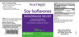 Label for Soy Isoflavones 50 mg