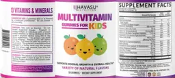 Label for Multivitamin Gummies for Kids