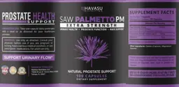 Label for Saw Palmetto PM Extra Strength
