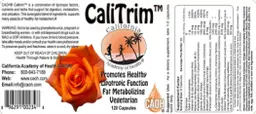 Label for CaliTrim