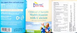 Label for Children's Chewable Multivitamins with Calcium