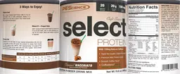 Label for Cafe Series Select Protein Caramel Macchiato
