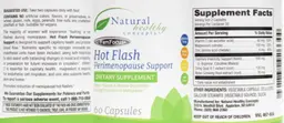 Label for Hot Flash Perimenopause Support