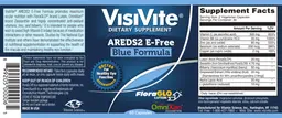 Label for AREDS2 E-Free Blue Formula