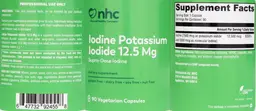 Label for Iodine & Potassium Iodide 12.5 mg