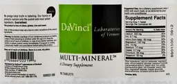 Label for Multi-Mineral