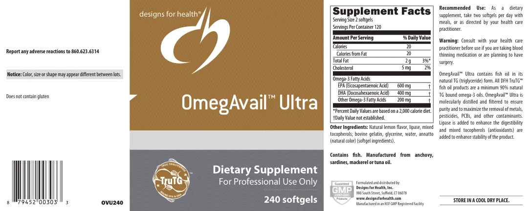 Label for OmegAvail Ultra