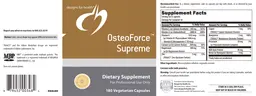 Label for OsteoForce Supreme