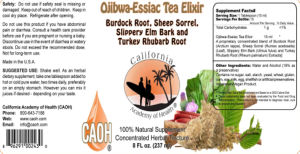 Ojibwa-Essiac Tea Elixir