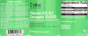 Vitamin D3-K2 Concepts 10,000