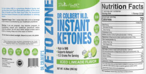 Instant Ketones Iced Limeade Flavor
