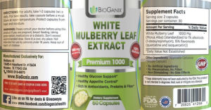 White Mulberry Leaf Extract 1000 mg