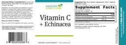 Label for Vitamin C + Echinacea