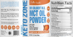 MCT Oil Powder Pumpkin Spice Flavor