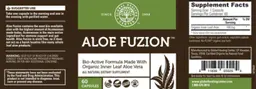 Label for Aloe Fuzion