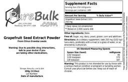Grapefruit Seed Extract Powder