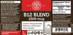 Label for B12 Blend 2500 mcg