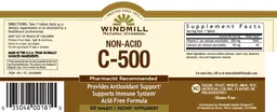 Label for Non-Acid C-500