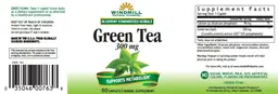 Label for Green Tea 300 mg