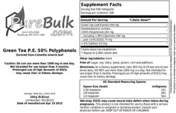 Green Tea P.E. 50% Polyphenols