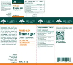 Label for Phyto-Gen Trauma-gen