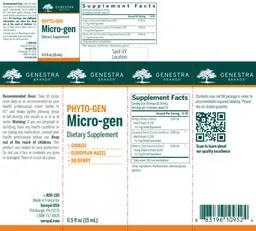Label for Phyto-Gen Micro-gen