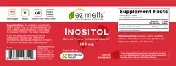 Label for Inositol 500 mg Cherry Blast