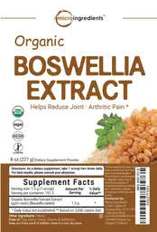 Label for Organic Boswellia Extract