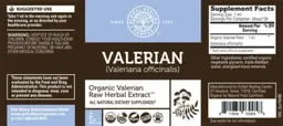 Label for Valerian