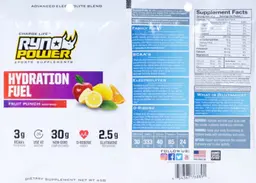 Label for Hydration Fuel Fruit Punch
