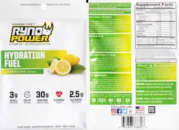 Label for Hydration Fuel Lemon-Lime