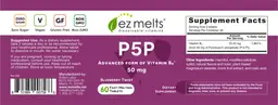 Label for P5P 50 mg Blueberry Twist