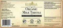 Label for Organic Milk Thistle