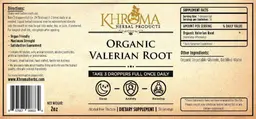 Label for Organic Valerian Root
