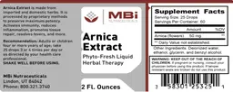 Label for Arnica Extract