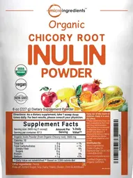 Label for Organic Chicory Root Inulin Powder