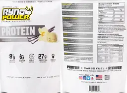 Label for Protein Vanilla