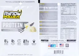 Label for Protein Vanilla