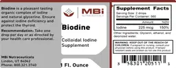 Label for Biodine