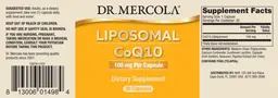 Label for Liposomal CoQ10 100 mg